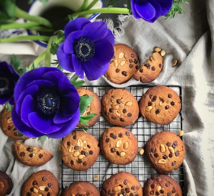 Cookies au chocolat et beurre de cacahuètes 🥜 🍫